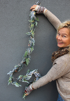 girlanda Naturalne Święta ze światełkami led, dekoracja na stół / kominek, dł.180cm