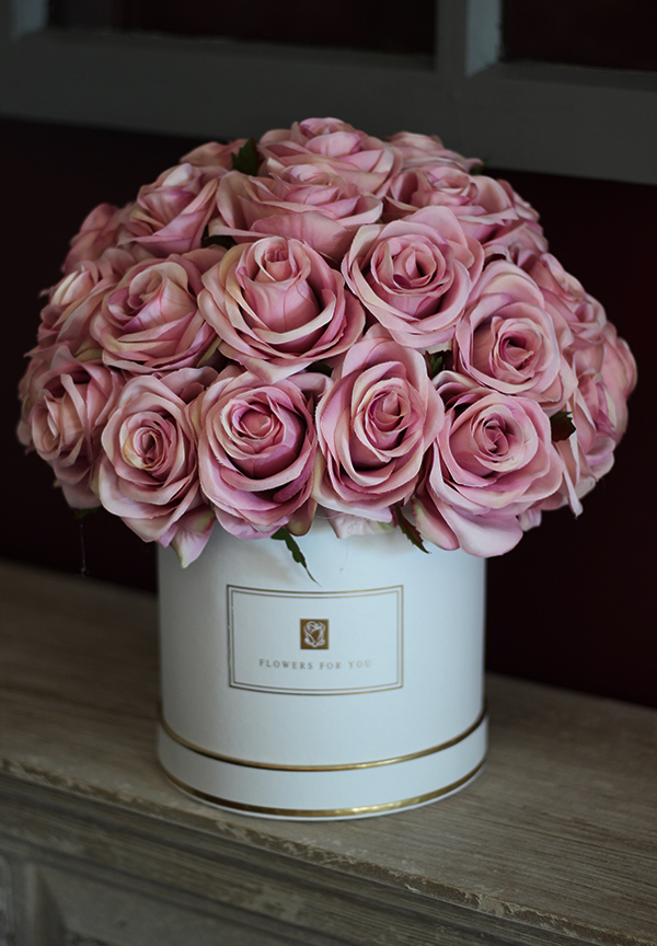 Excelsior, ekskluzywny flowerbox / kompozycja kwiatowa / bukiet, wys.33cm