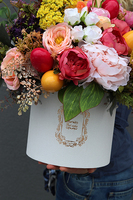 box / flowerbox z kolorowymi jajkami na Wielkanoc, Mullan, wys.44cm