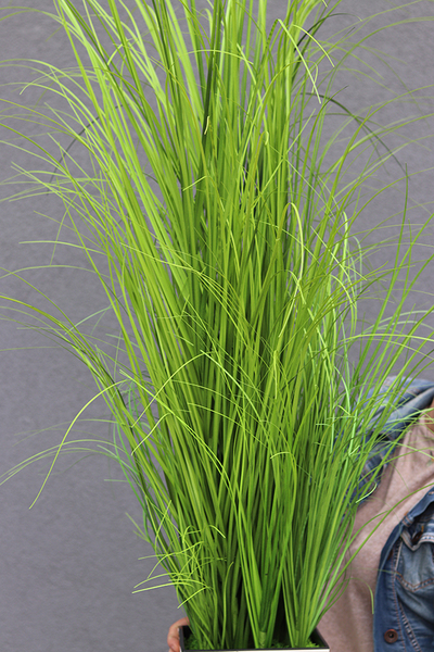 Merino Krem, sztuczna trawa w plastikowej dłutowanej donicy, wys.125cm