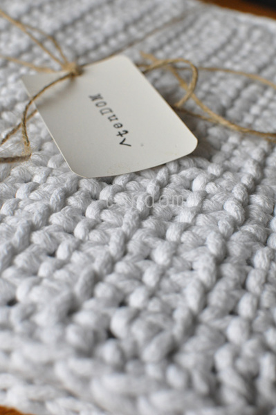 podkładki / maty kuchenne White, komplet 4 sztuk