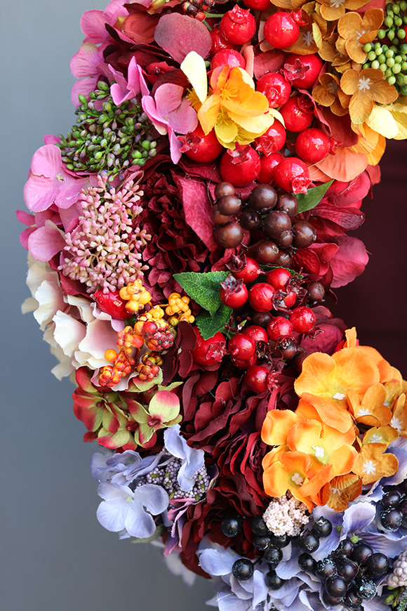 dekoracyjny wianek na drzwi Magia Jesieni, śr.50cm 