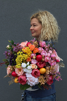 box / flowerbox z kolorowymi jajkami na Wielkanoc, Mullan, wys.44cm