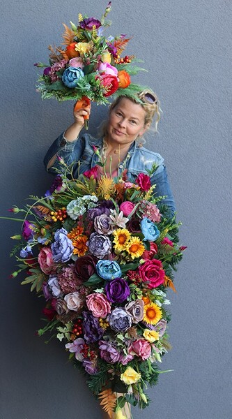 Gertano, jesienna wiązanka nagrobna, dł.104cm