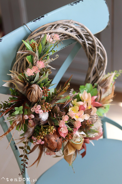 dekoracyjny wianek wielkanocny, Melissa, śr.35cm