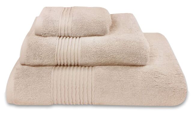 bawełniany ręcznik Basic, kolor beżowy, wym.30x50cm