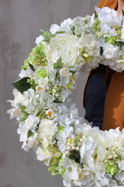 bardzo duży wianek / wieniec na drzwi Cesarski, śr.50cm