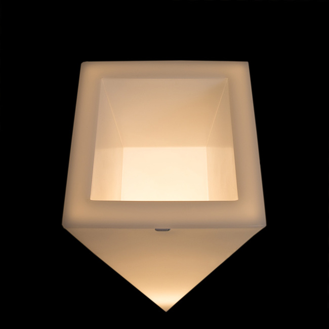 Rossa donica podświetlana światło ciepłe 38x75cm