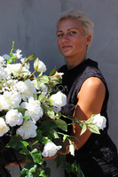 kompozycja kwiatowa / dekoracja nagrobna Malano, wys.40cm 