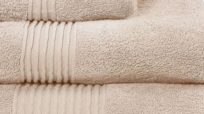 bawełniany ręcznik Basic, kolor beżowy, wym.30x50cm