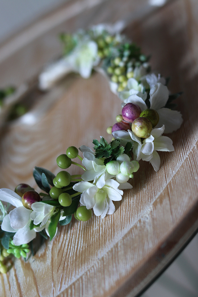 Lavinia, komunijny kwiatowy wianek na głowę, rozmiar uniwersalny