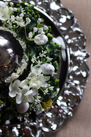 Pióra Glamour, Czerń, wielkanocny stroik, śr. 24/30cm