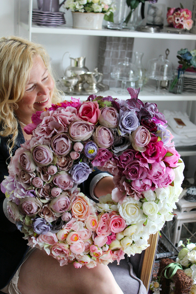 Bella 2 bardzo duży wianek na drzwi, śr.48cm