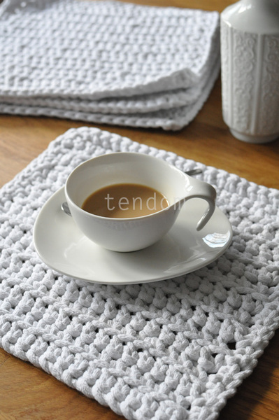 podkładki / maty kuchenne White, komplet 4 sztuk