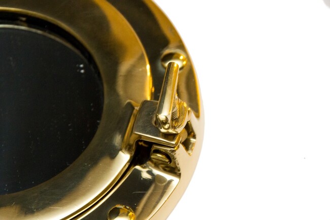 lustro w bulaju okrętowym mosiężnym śr.23cm