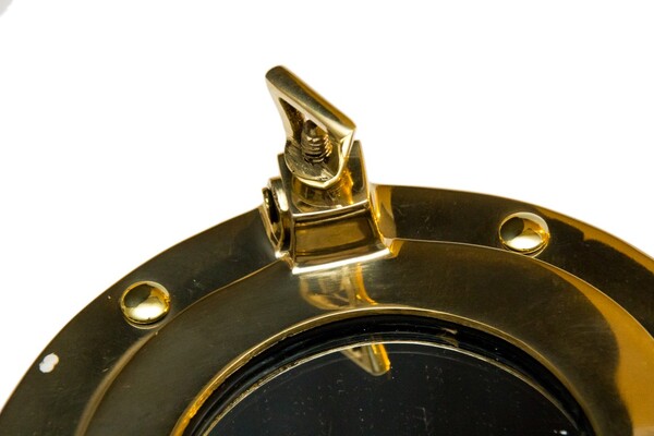 lustro w bulaju okrętowym mosiężnym śr.23cm