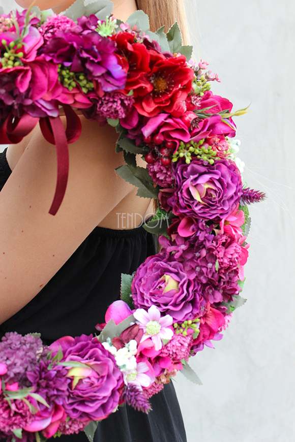 cudowny wianek na drzwi Piękno Natury, śr.38cm 