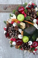 Jabuszka, świąteczny wianek / dekoracja, śr.27cm