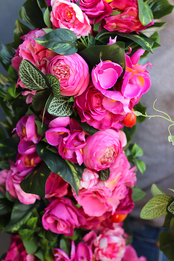 Jalona, girlanda kwiatowa z mango, dł.100cm  