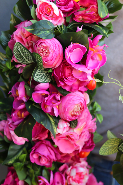 Jalona, girlanda kwiatowa z mango, dł.100cm  