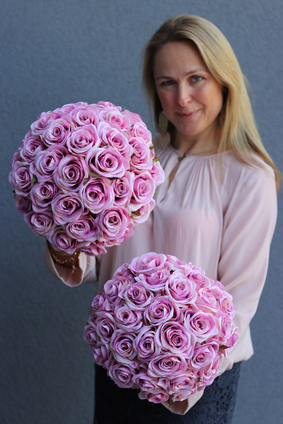 Excelsior, ekskluzywny flowerbox / kompozycja kwiatowa / bukiet, wys.33cm