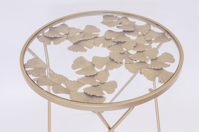 August, stolik szklany, wym. 51,5x51,5x57cm 