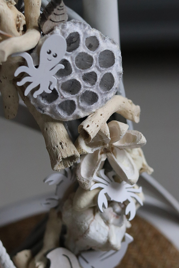 marynistyczny wianek na drzwi, Jurata, śr.34cm 