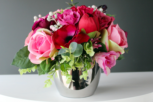 dekoracja kwiatowa / bukiet Leokadia Mini wys.25cm, szer. 29cm