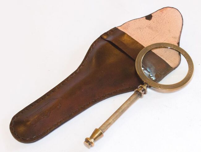 szkło powiększające w pudełku Maroneja 20x8x1.5cm