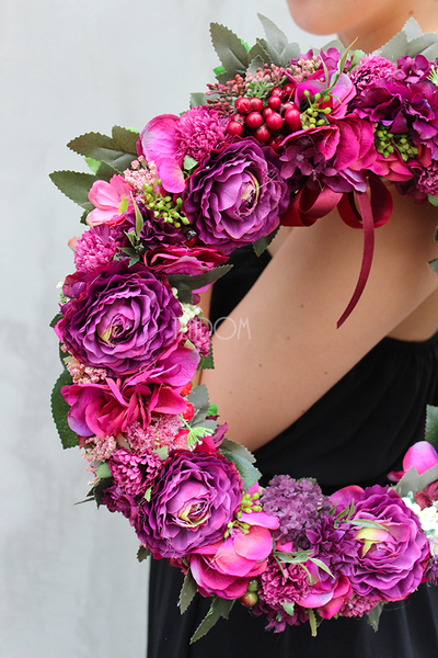 cudowny wianek na drzwi Piękno Natury, śr.38cm 