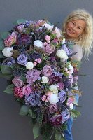 bardzo duża wiązanka nagrobna Della Extra, dł.115cm