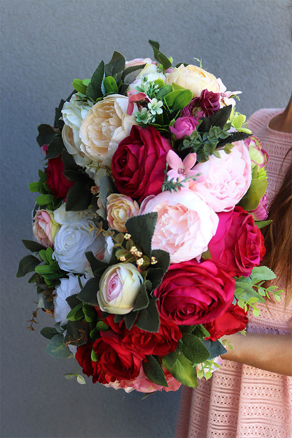 dwustronny gęsty wianek, Caryca Katarzyna, śr.35cm 