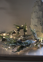girlanda Naturalne Święta ze światełkami led, dekoracja na stół / kominek, dł.180cm