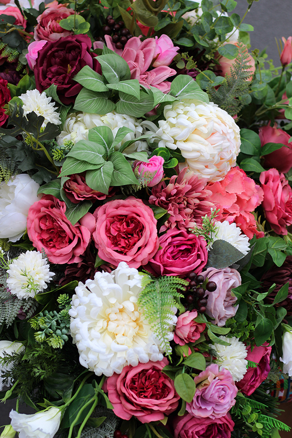 Bellona New, duża dekoracja / wiązanka nagrobna, dł.110cm