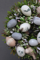 dekoracyjny wianek na drzwi / stroik na stół Spring Moment, śr.34cm