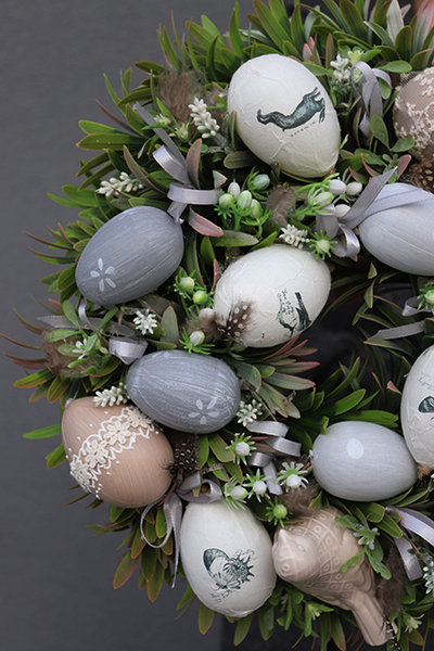dekoracyjny wianek na drzwi / stroik na stół Spring Moment, śr.34cm