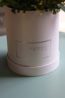 flowerbox kwiatowy / dekoracja na Wielkanoc, Tulipany Pink, wys.34cm