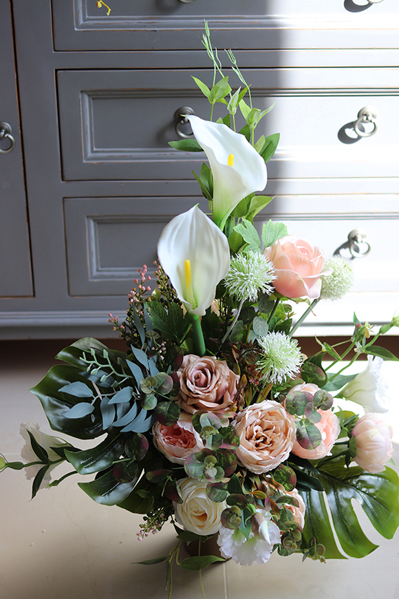 Maria Beige, bukiet/kompozycja nagrobna, wys.70cm