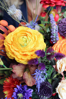 Jesień II kompozycja kwiatowa / bukiet w koszu wym.54x46cm 