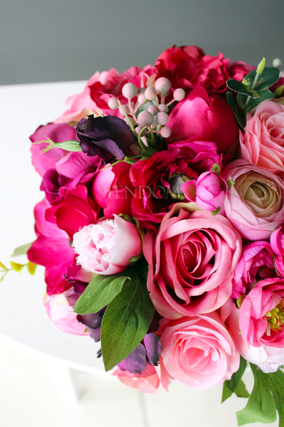 dekoracja kwiatowa / bukiet Leokadia Mini wys.25cm, szer. 29cm