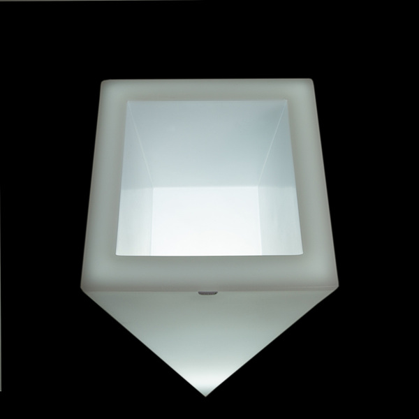 Rossa donica podświetlana światło zimne 38x75cm