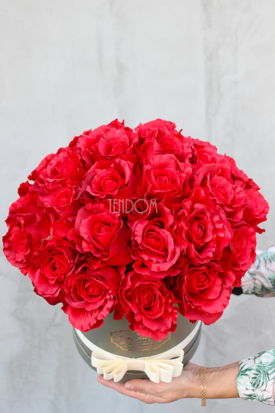 Kallana, kompozycja kwiatowa / bukiet / flowerbox, wys.40cm