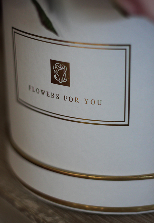 Excelsior, ekskluzywny flowerbox / kompozycja kwiatowa / bukiet, wys.33cm