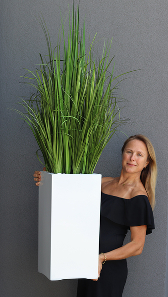 Fiberglass Dekona, nowoczesna kompozycja ze sztucznej trawy, wys.160cm