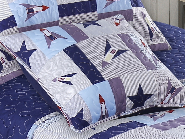 Kosmos, narzuta wym.145x220cm + 2szt. poszewki 50x70cm