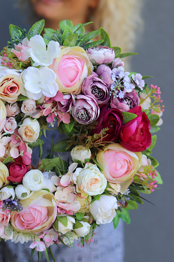 Callisa, piękny pastelowy wianek, śr.27cm  