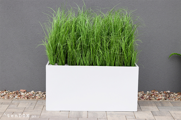 Fiberglass Grande Premium, sztuczne trawy w eleganckiej donicy, wys. 110cm