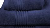 bawełniany ręcznik Basic, kolor granatowy, wym.30x50cm