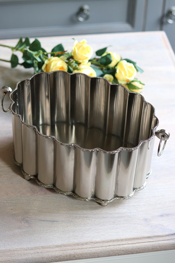 cynowane naczynie Lessana, wym.12.5x32x19.5cm 