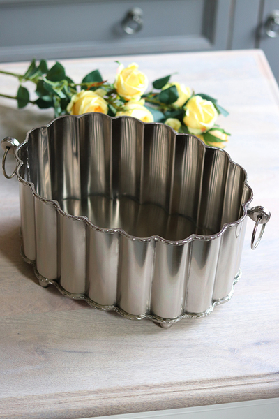 cynowane naczynie Lessana, wym.12.5x32x19.5cm 